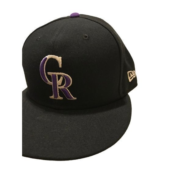 Colorado Rockies Men’s MLB Fitted Hat New Era 7 3/8 - Picture 2 of 6
